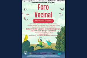 Organizan foro vecinal sobre adaptación al cambio climático en microcuencas de Tuxtla Gutiérrez