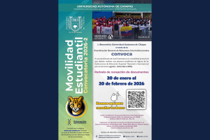 Abre CGRI UNACH convocatoria de Movilidad Estudiantil 2026 para cursar semestre en instituciones nacionales e internacionales