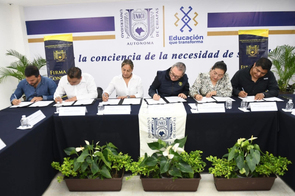 Acuerdan UNACH y autoridades municipales acciones en favor del desarrollo de las juventudes chiapanecas