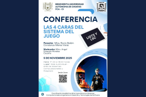Conferencia "Las 4 Caras del Sistema del Juego" en Campus I UNACH
