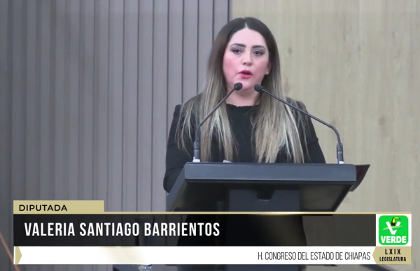 Intervención de la diputada Valeria Santiago Barrientos
