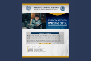 Facultad de Contaduría y Administración Campus I de la UNACH abre inscripción al Diplomado en Marketing Digital en modalidad virtual