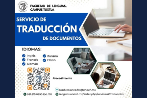La Facultad de Lenguas de la UNACH lanza servicio de traducción de documentos