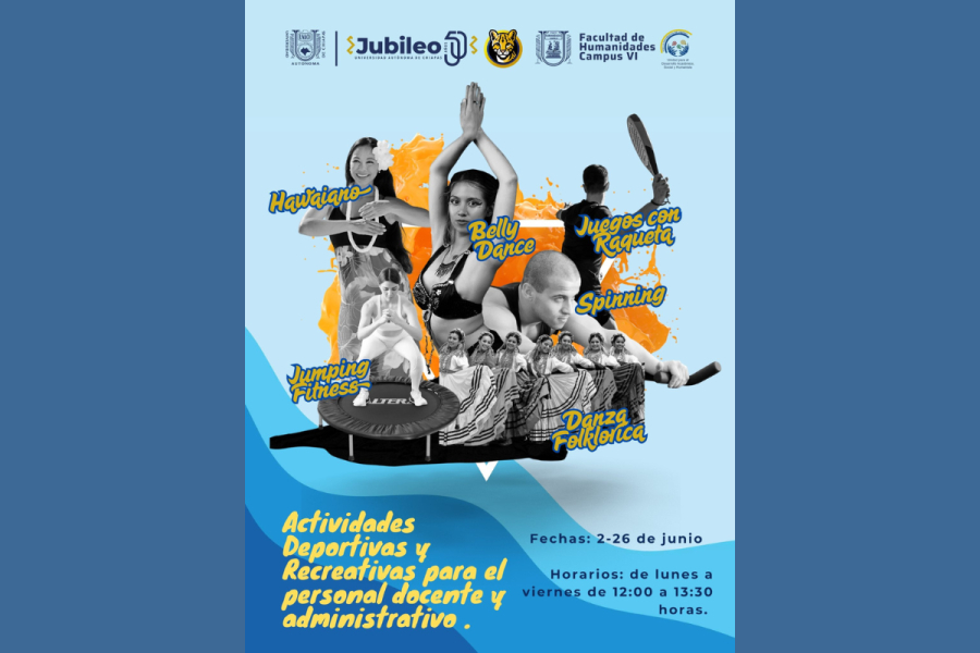Departamento de Deportes y Recreativas de la Facultad de Humanidades de la UNACH promueve la actividad física con el programa Havidado