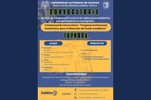 La Facultad de Lenguas de la UNACH ofrece curso de inglés académico para estudiantes próximos a titularse