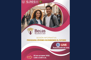 Invitan a sesión informativa sobre beca Jóvenes Escribiendo el Futuro 2025-2
