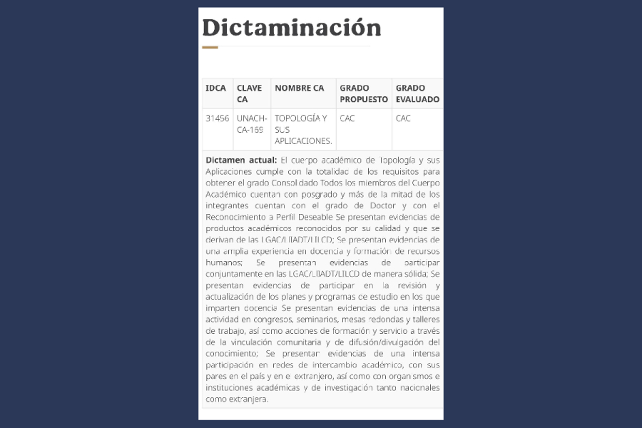 Cuerpo Académico de la UNACH mantiene categoría Consolidado en evaluación PRODEP 2024