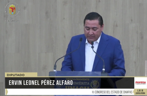Intervención del Dip. Ervin Leonel Pérez Alfaro