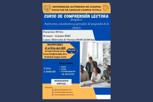 Facultad de Lenguas de la UNACH abre inscripciones para Curso de Comprensión Lectora