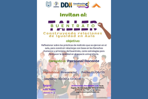 UNACH invita al Taller de Buen Trato para docentes universitarios