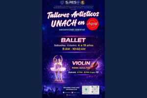 Se abren inscripciones a Talleres Artísticos UNACH para violín y ballet