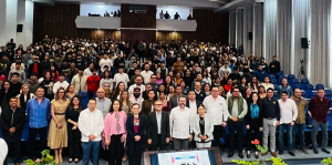 Rector de la Benemérita UNACH Oswaldo Chacón junto a magistrados del TE-PJF participan en cátedra magistral y firma de Convenio de Colaboración