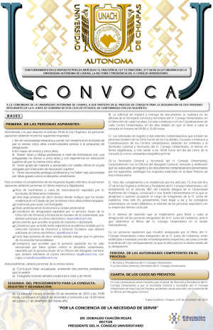 Inició el proceso de consulta para la designación de dos integrantes de la Honorable Junta de Gobierno