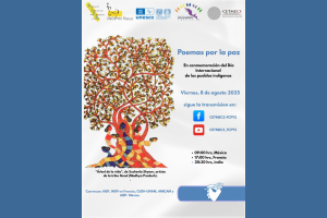 Se suma UNACH  al evento internacional &quot;Poemas por la Paz&quot; en conmemoración del Día de los Pueblos Indígenas