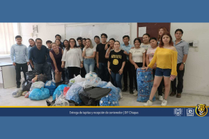 Estudiantes de la UNACH donan 30,000 tapitas para tratamientos de quimioterapia infantil