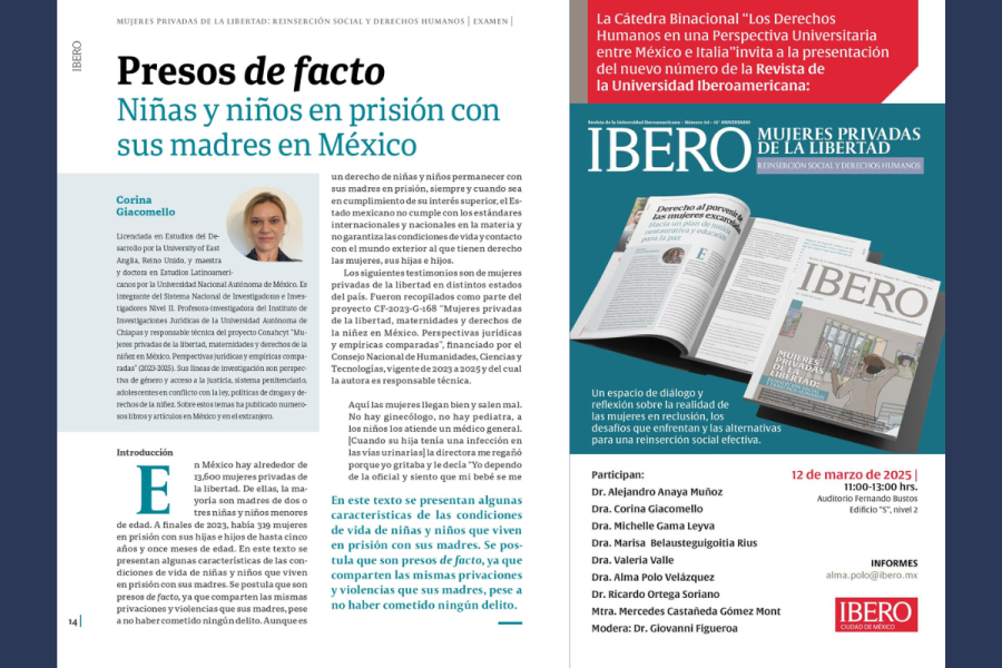 Presenta investigadora  de la UNACH resultados de investigación sobre niñas y niños prisión