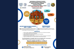 Facultad de Lenguas Tuxtla de la UNACH ofrece su programa de inglés para niños y adolescentes en Chiapa de Corzo