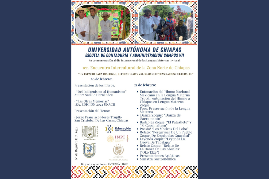 La UNACH celebra la diversidad cultural con 1er Encuentro Intercultural de la Zona Norte de Chiapas