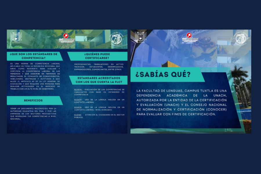 Facultad de Lenguas Campus Tuxtla de la UNACH obtiene acreditación como centro certificador del CONOCER