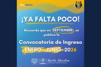 Se alista convocatoria de ingreso enero-junio 2026