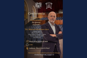 Politólogo Manuel Alcántara Sáez dará Conferencia Magistral en la Facultad de Derecho
