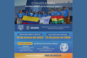 Invitan a estudiantes participar en la convocatoria de Intercambio Académico 2025