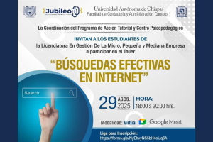 Facultad de Contaduría y Administración Campus I anuncia taller virtual sobre búsquedas efectivas en internet