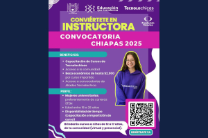 Convocan a estudiantes para integrarse como instructoras del programa Tecnolochicas