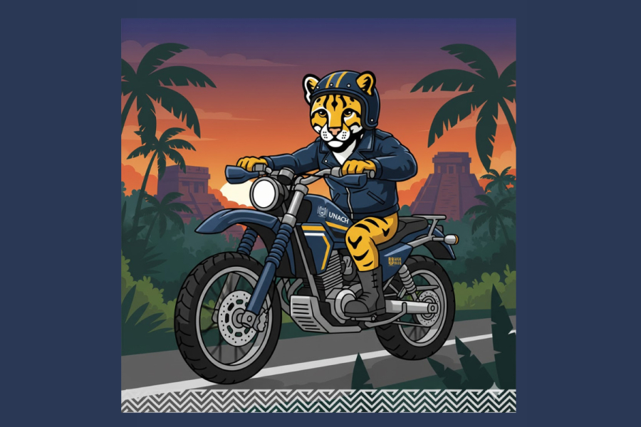 Promueve UNACH la seguridad vial con el programa “Ocelote en Moto” en el Campus VIII de Comitán