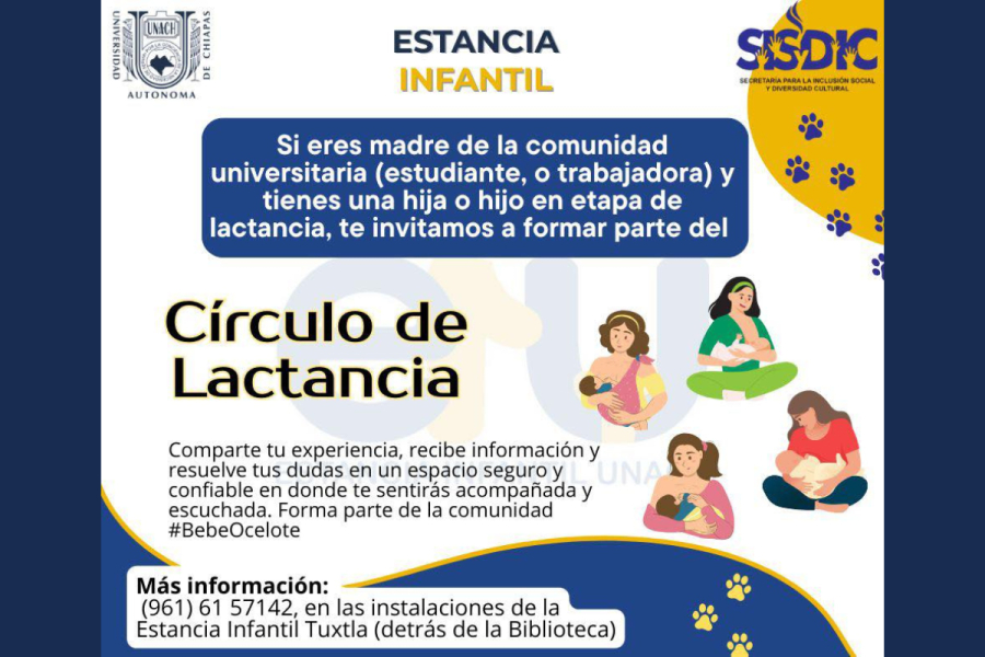 Lanza UNACH &quot;Círculo de Lactancia&quot; para apoyar a madres de la comunidad universitaria