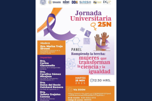 Invita UNACH a participar en la Jornada Universitaria 25N