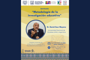 Ofrecerá UNACH seminario “Metodología de la investigación educativa” con experto argentino en la Facultad de Humanidades