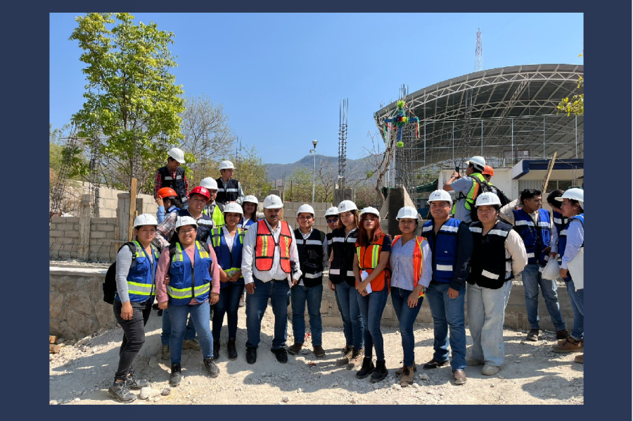 Estudiantes de Ingeniería Civil participan en recorrido práctico en COBACH 35