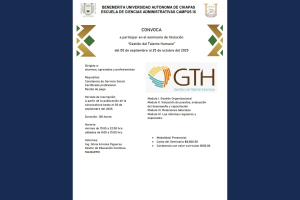 Ofrece UNACH Seminario de Titulación en Gestión de Talento Humano para Egresados