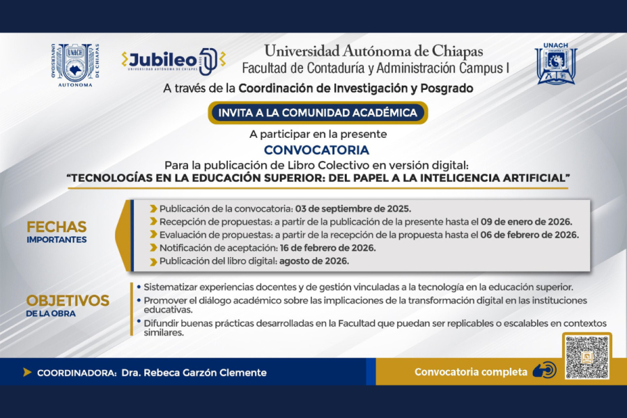 Lanzan convocatoria a publicación colectiva sobre tecnologías educativas e inteligencia artificial en educación superior