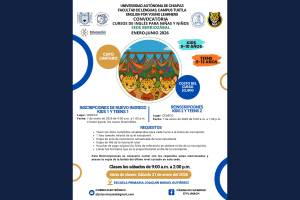 Facultad de Lenguas Campus Tuxtla de la UNACH abre inscripciones para programa de inglés dirigido a niños y adolescentes en Berriozábal