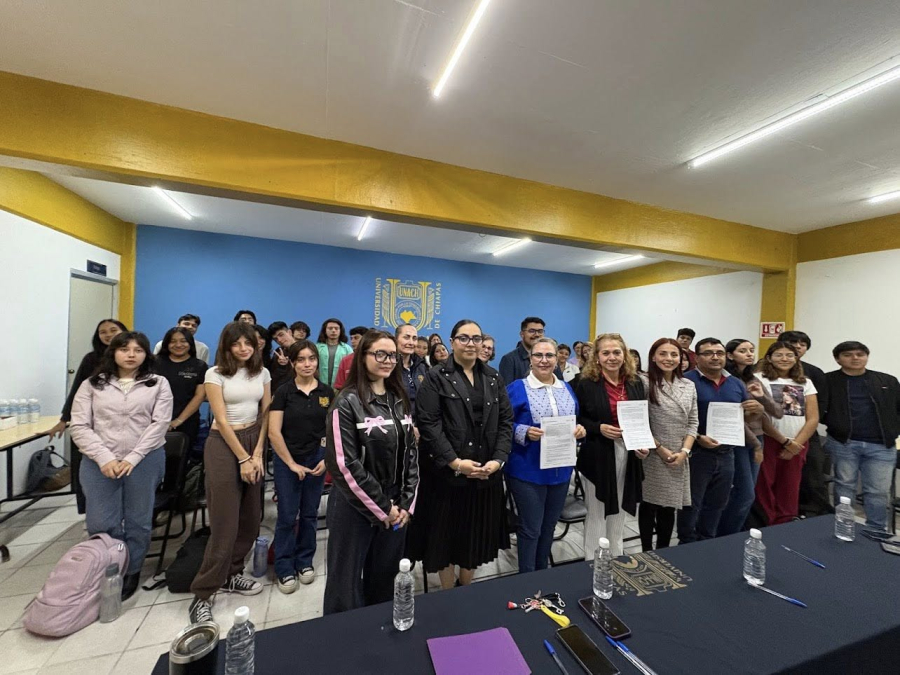 Facultad de Lenguas Campus Tuxtla de la UNACH firma convenio con dos escuelas para proyecto de vinculación y desarrollo comunitario