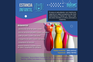Estancia Infantil UNACH, aliada para madres y padres estudiantes