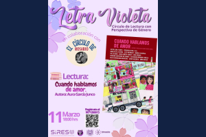 Promueven la reflexión con perspectiva de género a través del Círculo de Lectura “Letra Violeta”