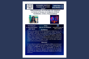Facultad de Ciencias Físico-Matemáticas UNACH organiza seminario sobre inteligencia artificial
