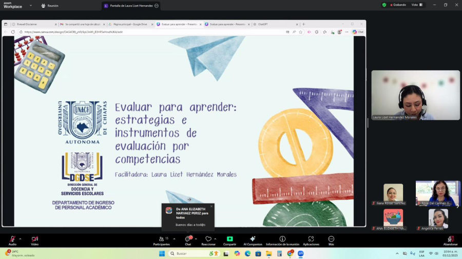 Fortalecen habilidades docentes en evaluación por competencias en la Facultad de Medicina Humana