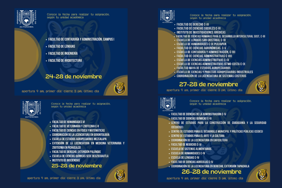 informan fechas de asignación de Servicio Social para el periodo enero–julio 2026