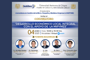 FCA-CI de la UNACH organiza conversatorio virtual sobre MIPYMES y desarrollo económico