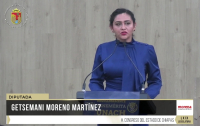 Intervención de la diputada Getsemani Moreno Martínez.