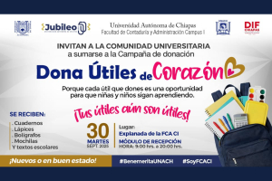 La FCA Campus I de la UNACH impulsa campaña para donar útiles escolares
