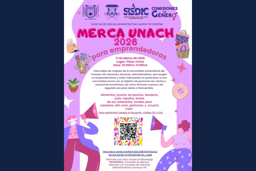 Promueve UNACH Autonomía Económica de las Mujeres con Feria de Venta e Intercambio en Comitán
