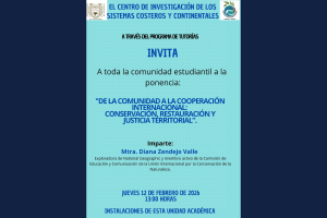 Sistemas Costeros de la UNACH realizará ponencia sobre conservación y justicia territorial