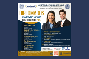 Benemérita UNACH abre inscripciones para diplomados virtuales de Contaduría y Administración